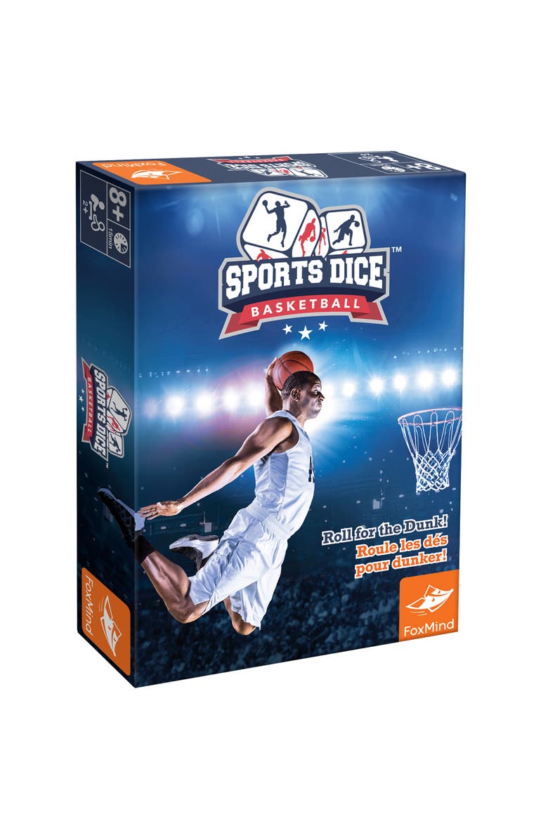 FoxMind Games Sports Dice Basketball Fun Family Game, Main, color, Multicolored