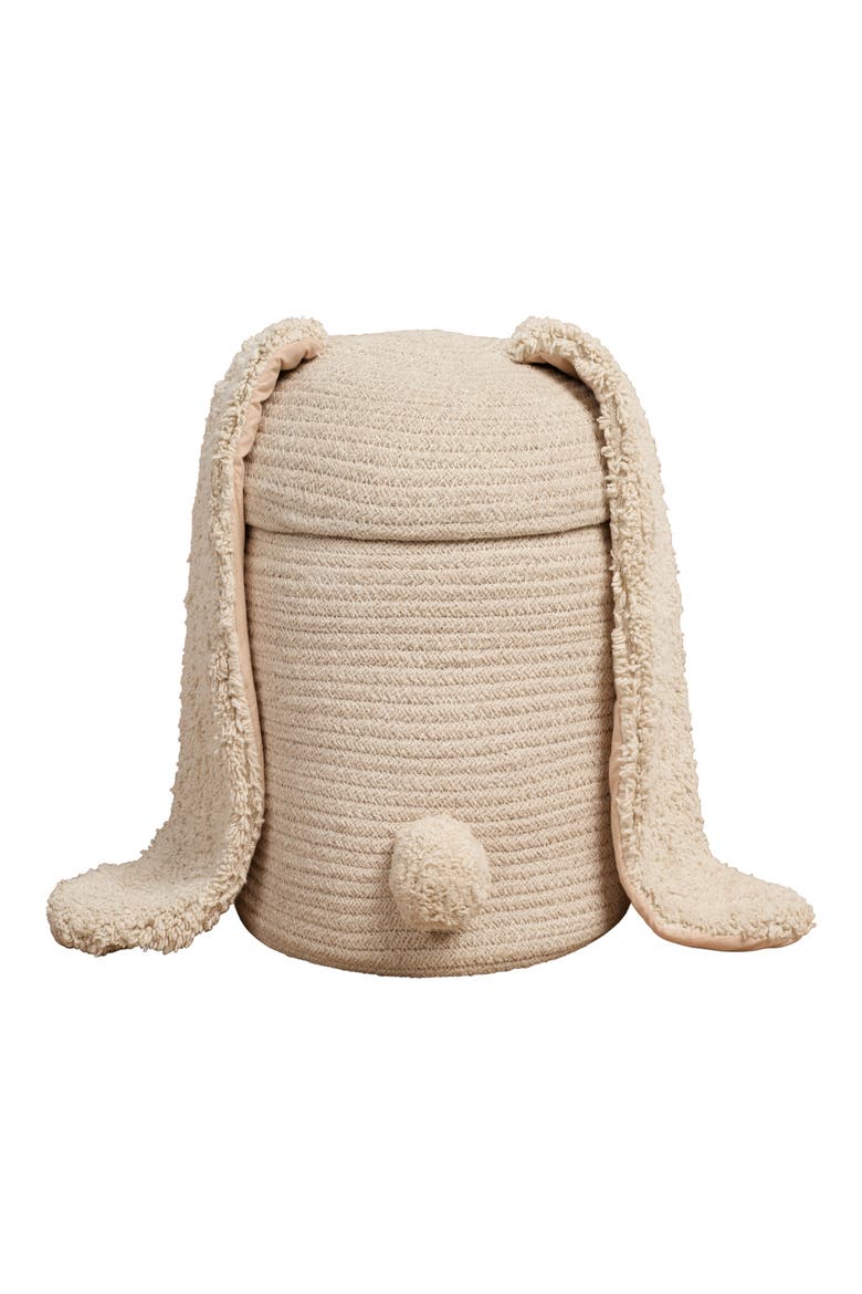 Rita The Rabbit Basket, Alternate, color, NATURAL