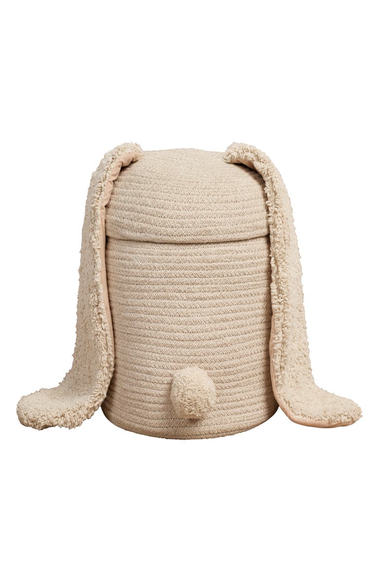 Lorena Canals Rita The Rabbit Basket, Alternate, color, Natural