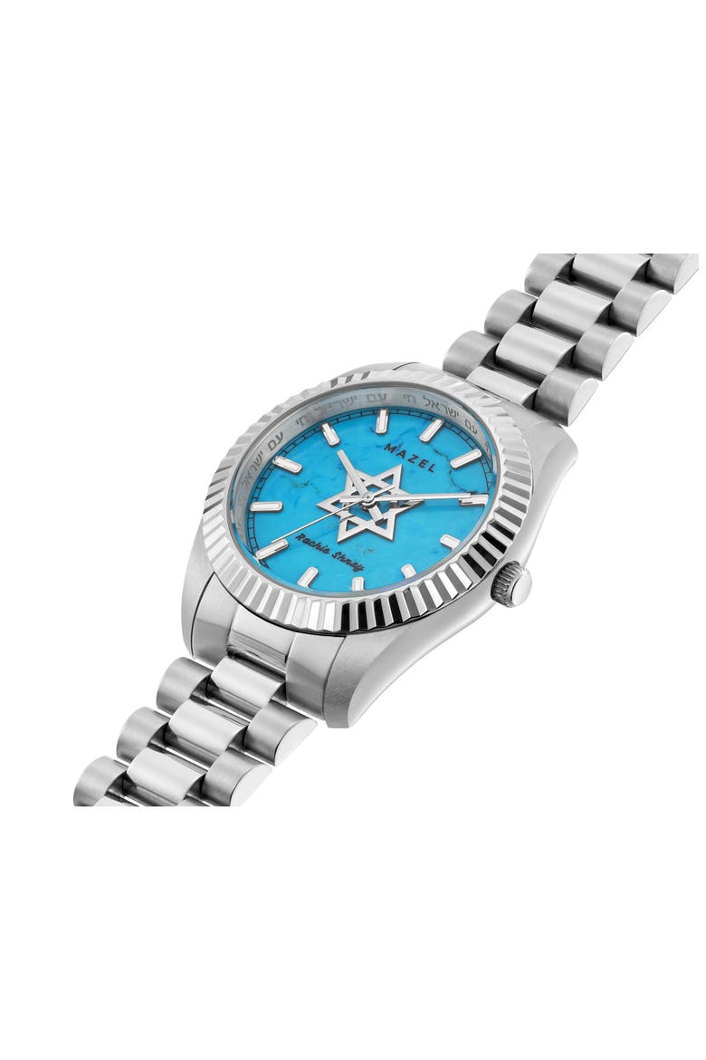 The Mazel Turquoise Bracelet Watch, 36mm, Alternate, color, TURQOISE