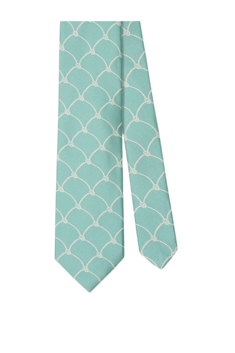 Robert Net Rope Best of Class Necktie, Main, color, Aqua