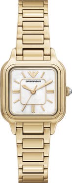 Emporio Armani Mother-of-Pearl Bracelet Watch, 26mm x 26.5mm