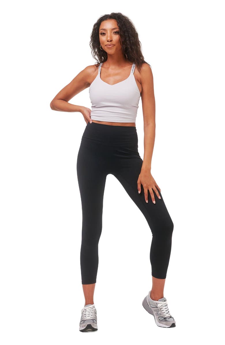 Rebody Active Hybrid Cloudlux Leggings 25" High Waist, Alternate, color, Metropolis Black