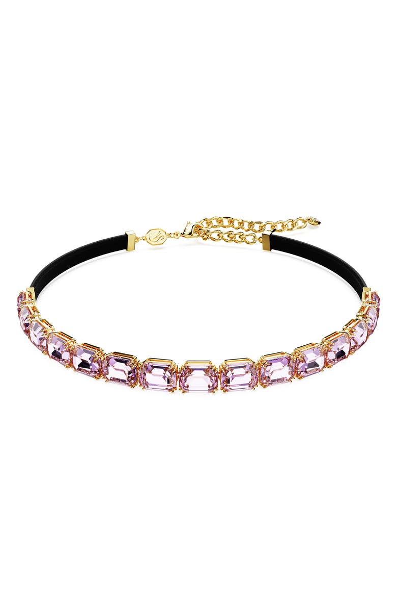 Swarovski Millenia Crystal Choker, Main, color, Purple