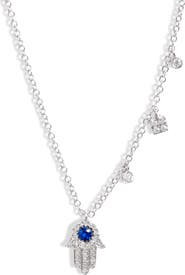 Meira T Sapp Hamsa Pendant Necklace