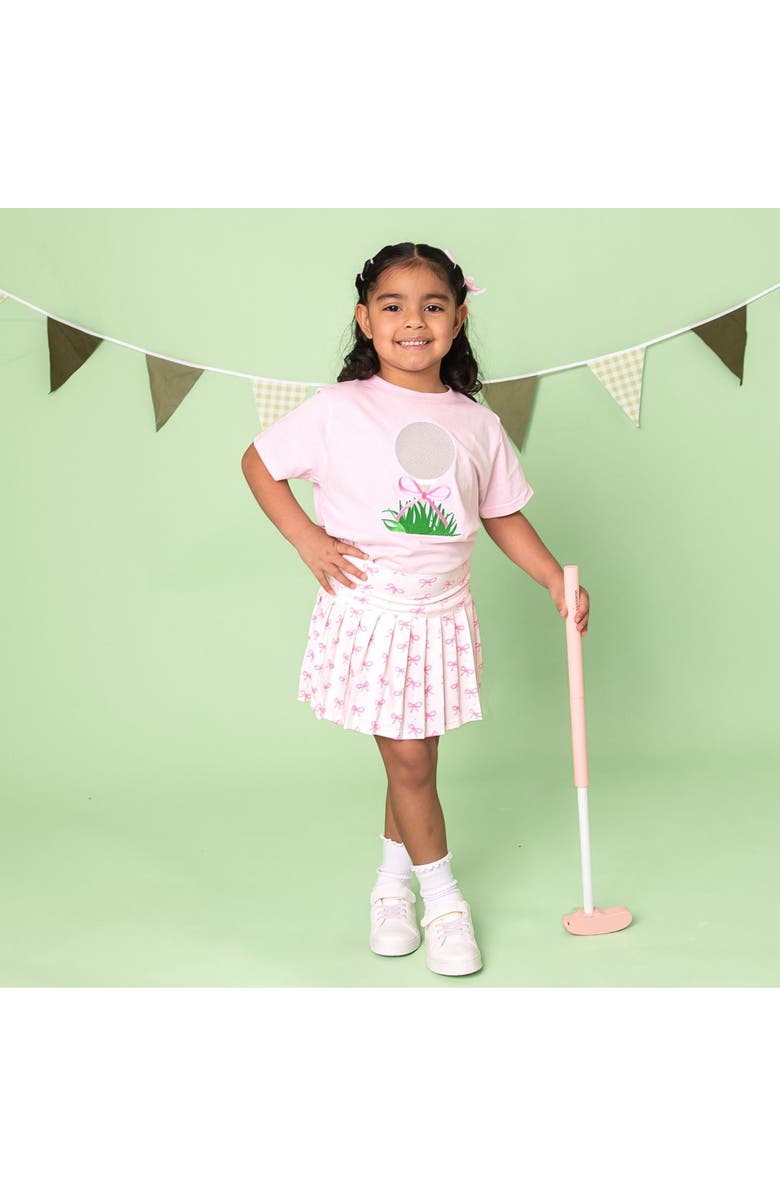 Sweet Wink Pink Bow Athletic Skort, Alternate, color, Multicolor