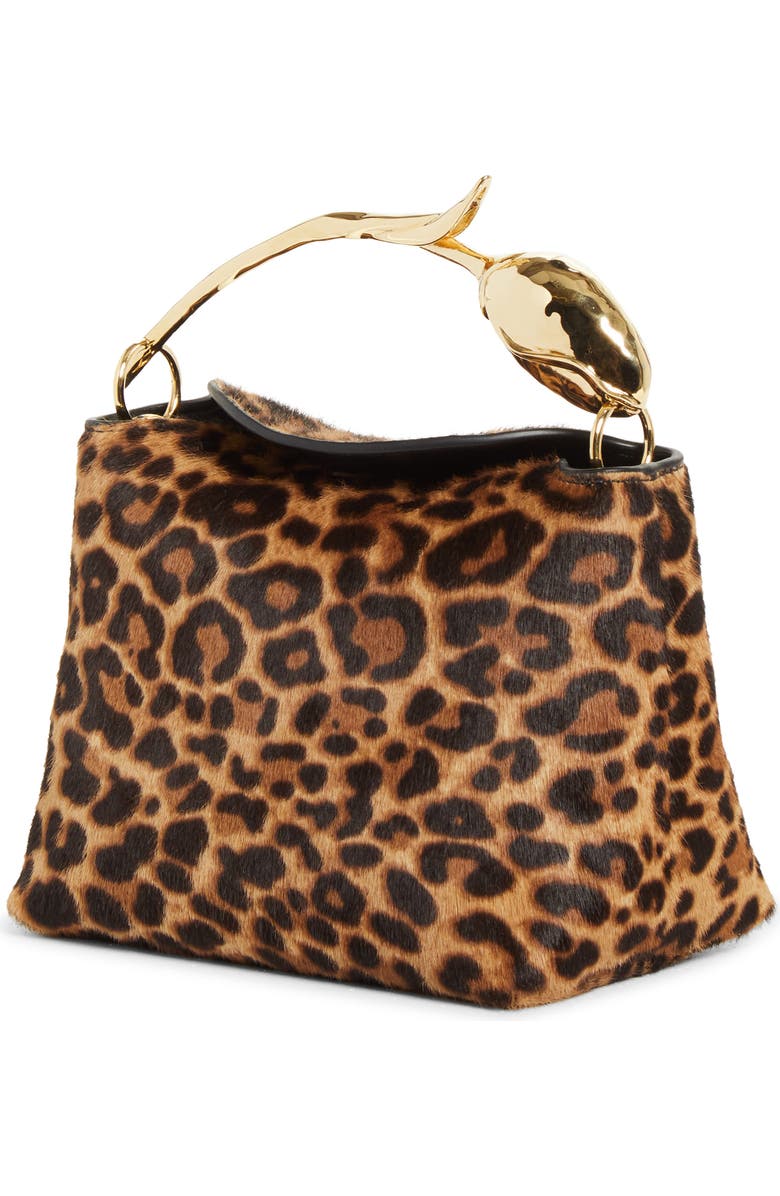 Erdem Mini Bloom Genuine Calf Hair Bag, Alternate, color, Leopard
