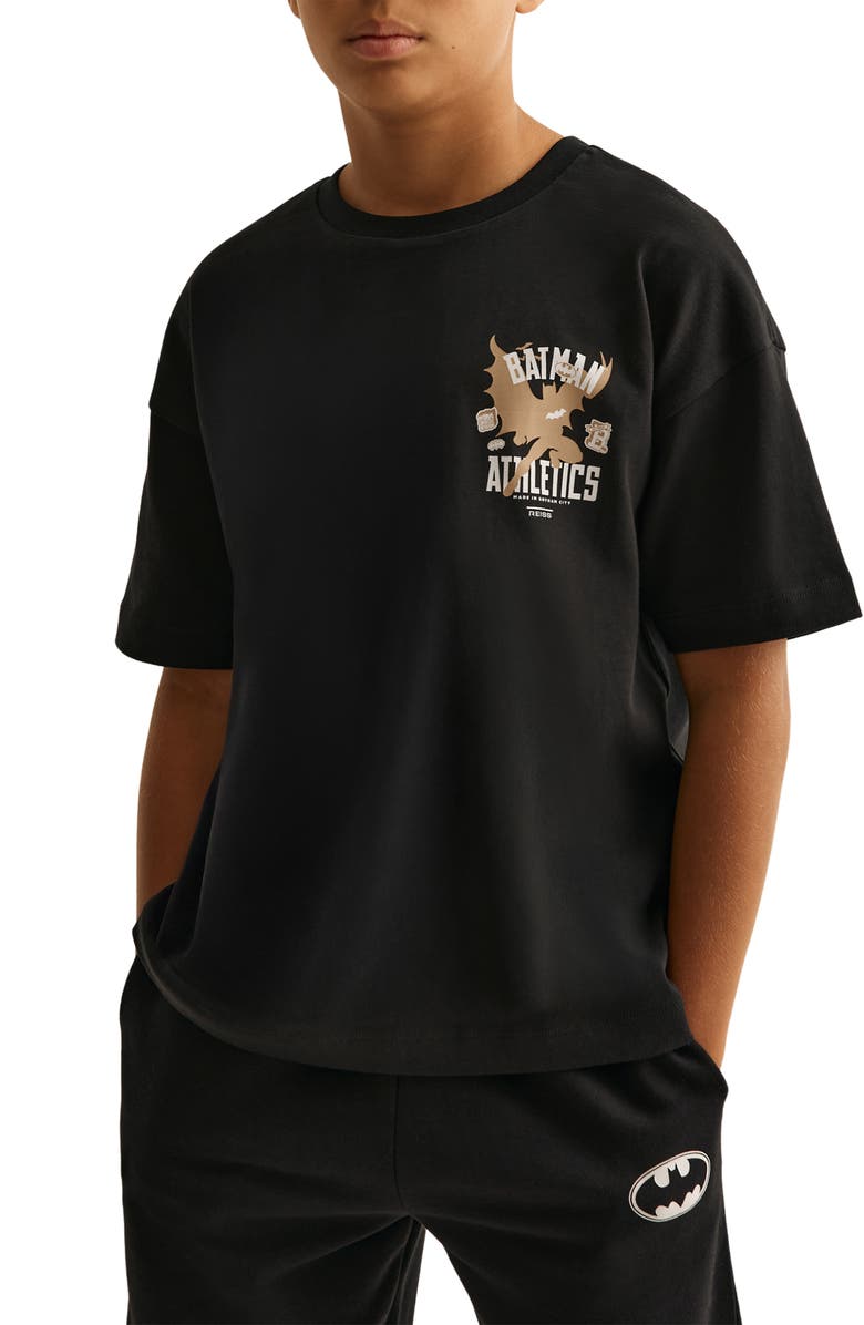 Reiss Kids' Robinson DC<sup>®</sup> Batman Graphic T-Shirt, Alternate, color, Black