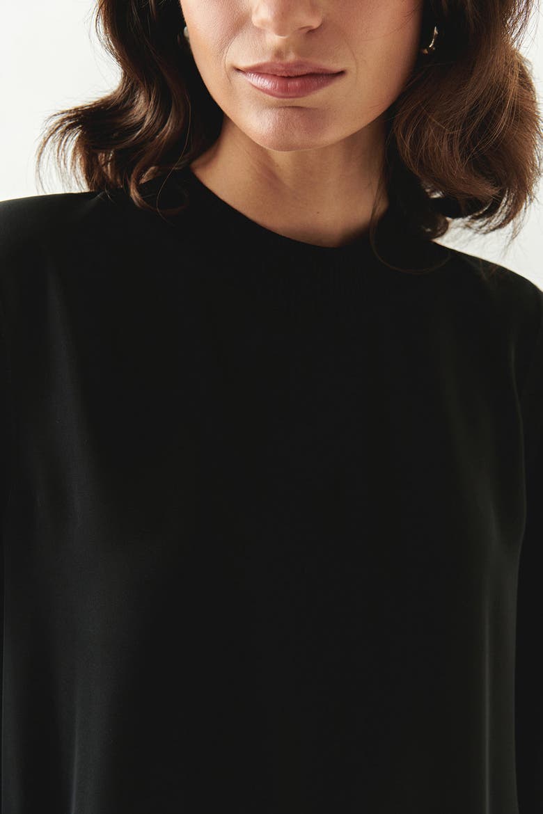 Joelle Long Sleeve Blouse, Alternate, color, BLACK