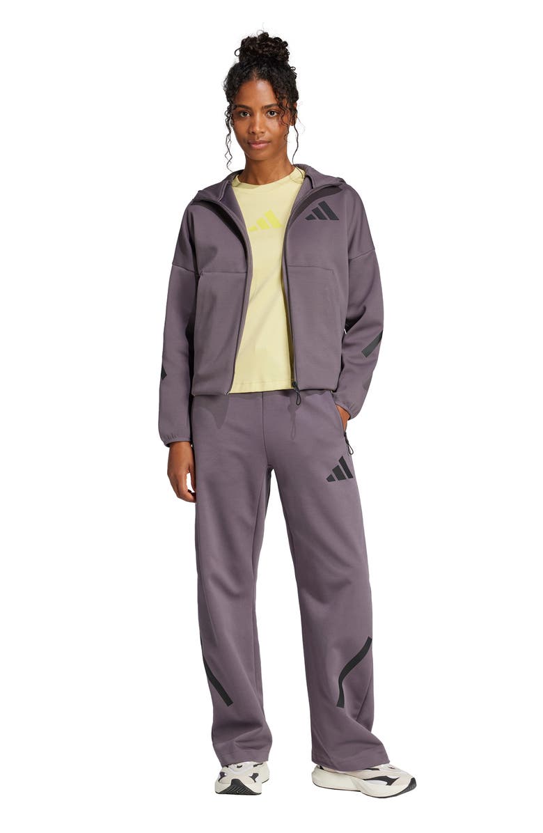 adidas Primeknit Zip Hoodie, Alternate, color, 