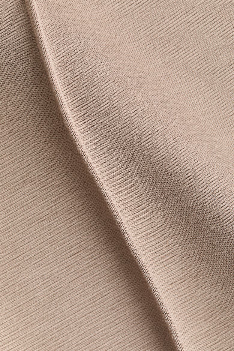 Crease-front Jersey Trousers, Alternate, color, Taupe