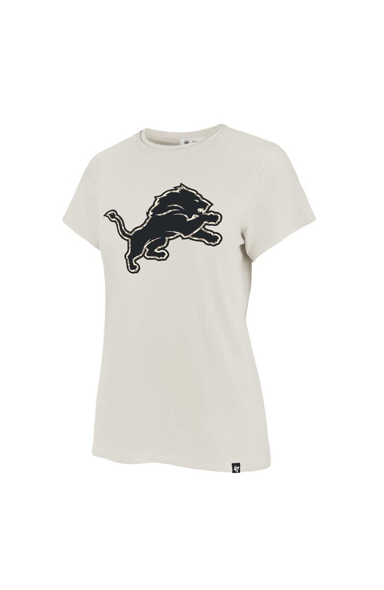 '47 Women's '47 Cream Detroit Lions Panthera Frankie T-Shirt, Alternate, color, 