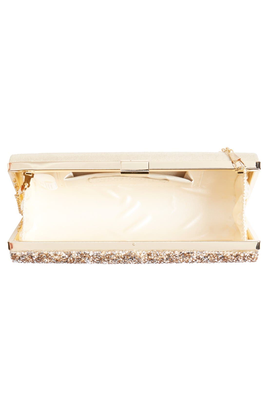 Sole Society 'Mayanna' Crystal Embellished Minaudiere, Alternate, color, 