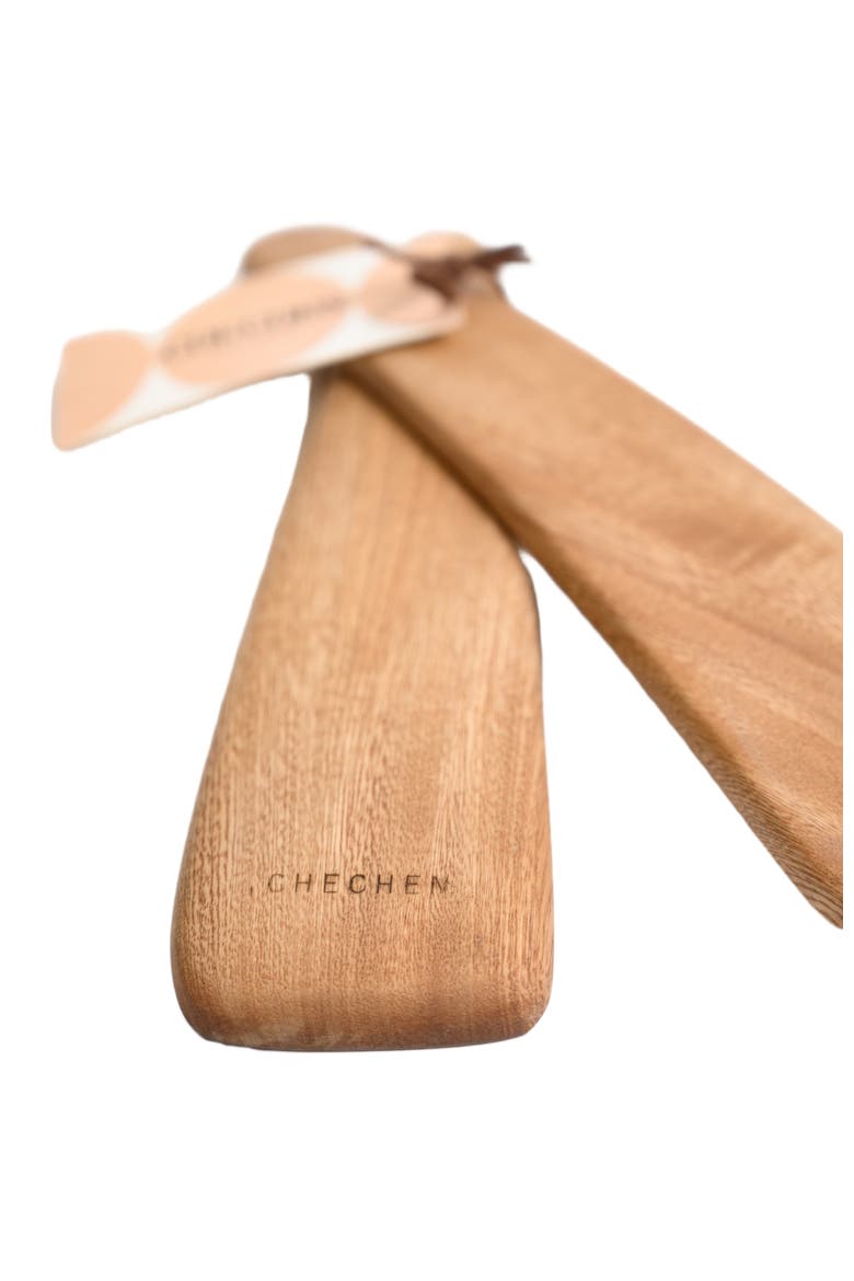 Loop Salad Servers, Alternate, color, Natural