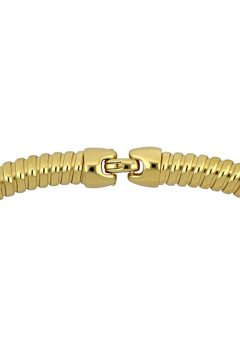 Cubic Zirconia Station Necklace, Alternate, color, Yellow-Plated