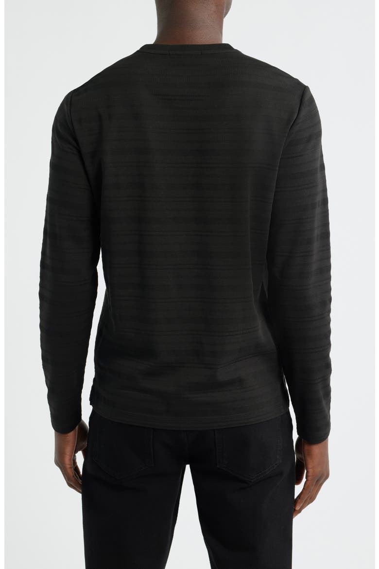 Pablo Long Sleeve Cotton Blend T-Shirt, Alternate, color, BLACK