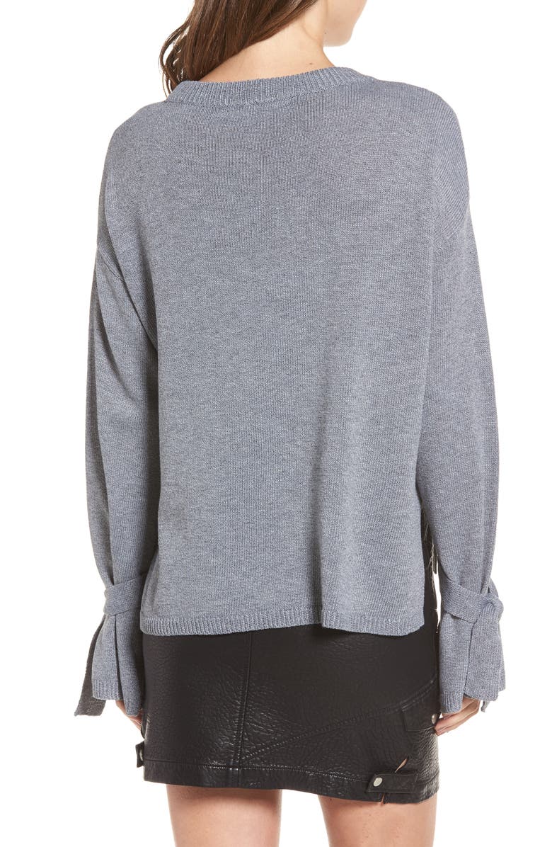 ASTR the Label Tie Sleeve Sweater, Alternate, color,