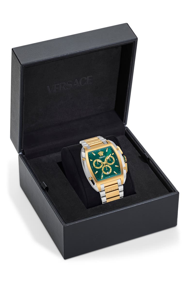 Dominus Chronograph Bracelet Watch, 42mm x 50mm, Alternate, color, TWO TONE