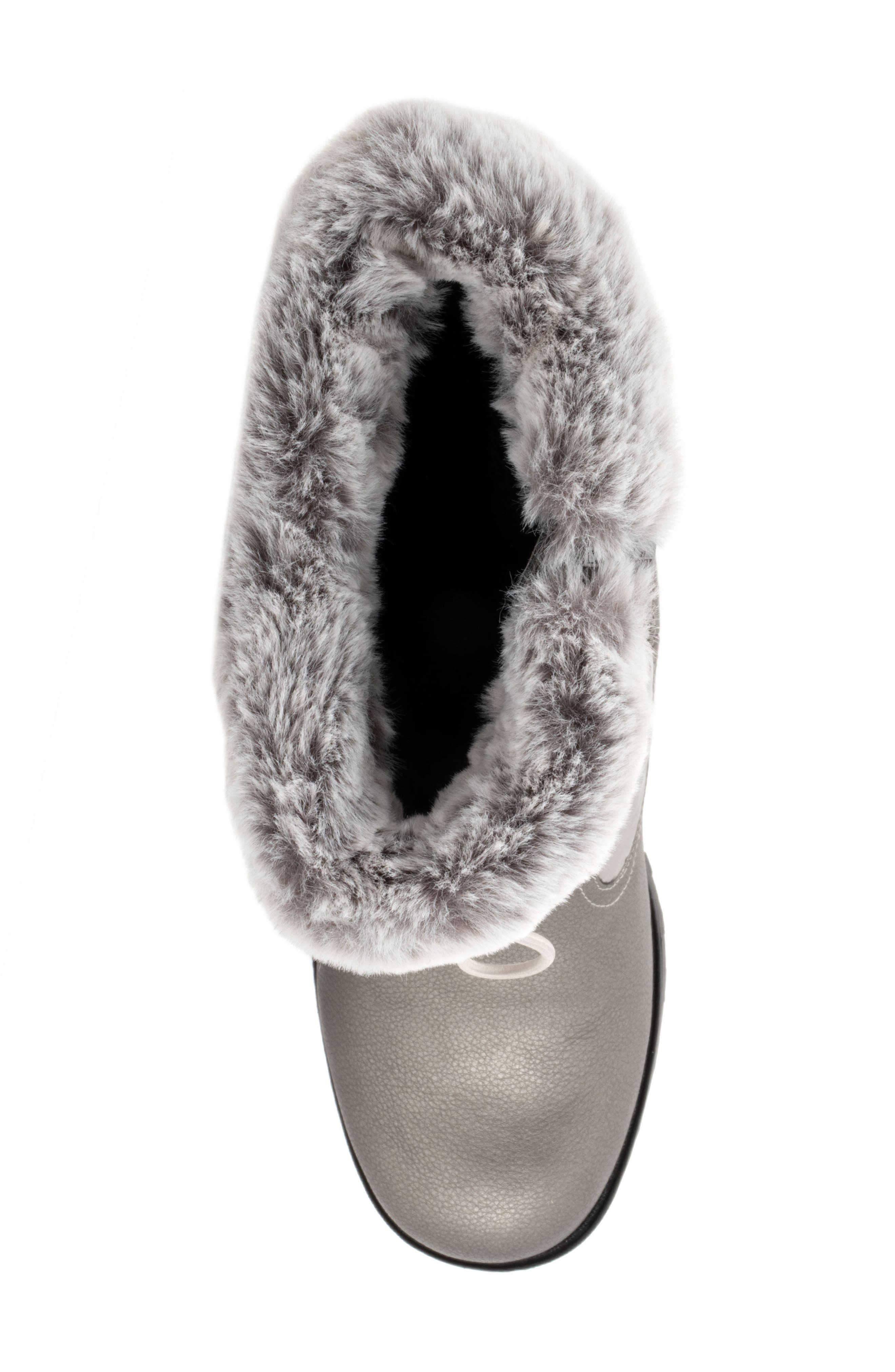 Trotters Bryce Faux Fur Trim Winter Boot, Alternate, color, Grey Tumbled