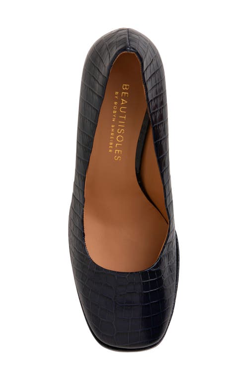 Beautiisoles Cristina Platform Pump In Navy