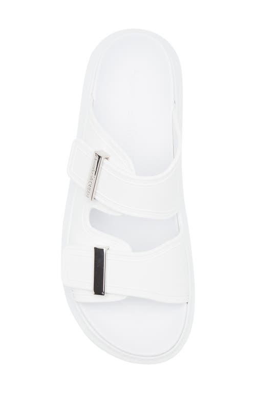 Alexander Mcqueen Mcqueen Hybrid Slide Sandal In New Ivory/silver