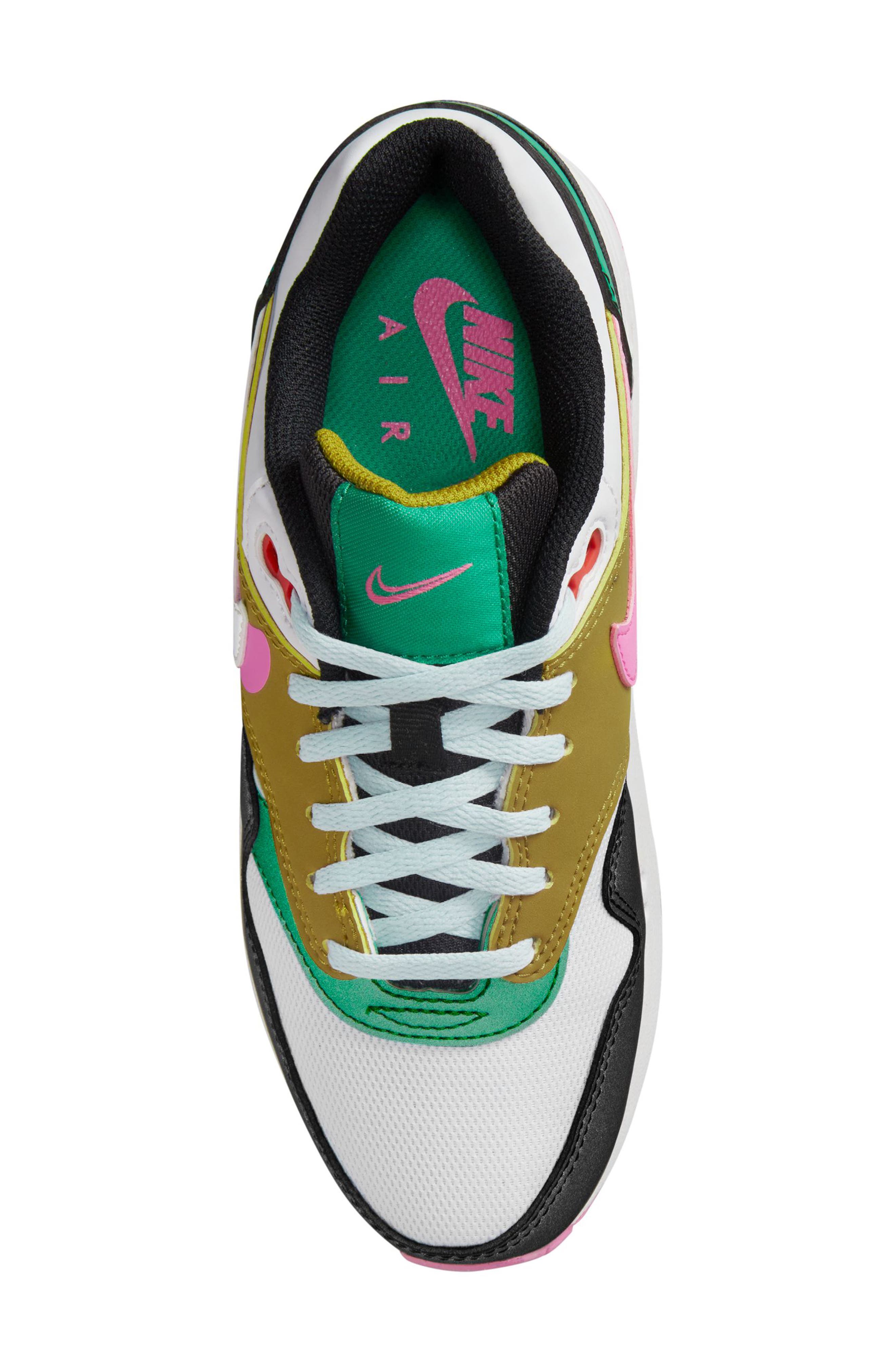 Nike Kids' Air Max 1 Sneaker, Alternate, color, 001 Black/White