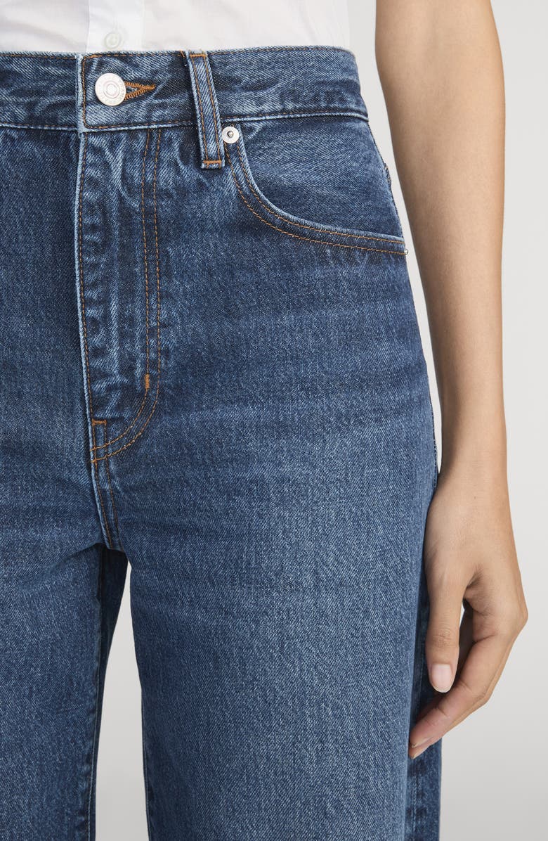 FRAME The Bow High Waist Barrel Jeans, Alternate, color, Acumen New Fray
