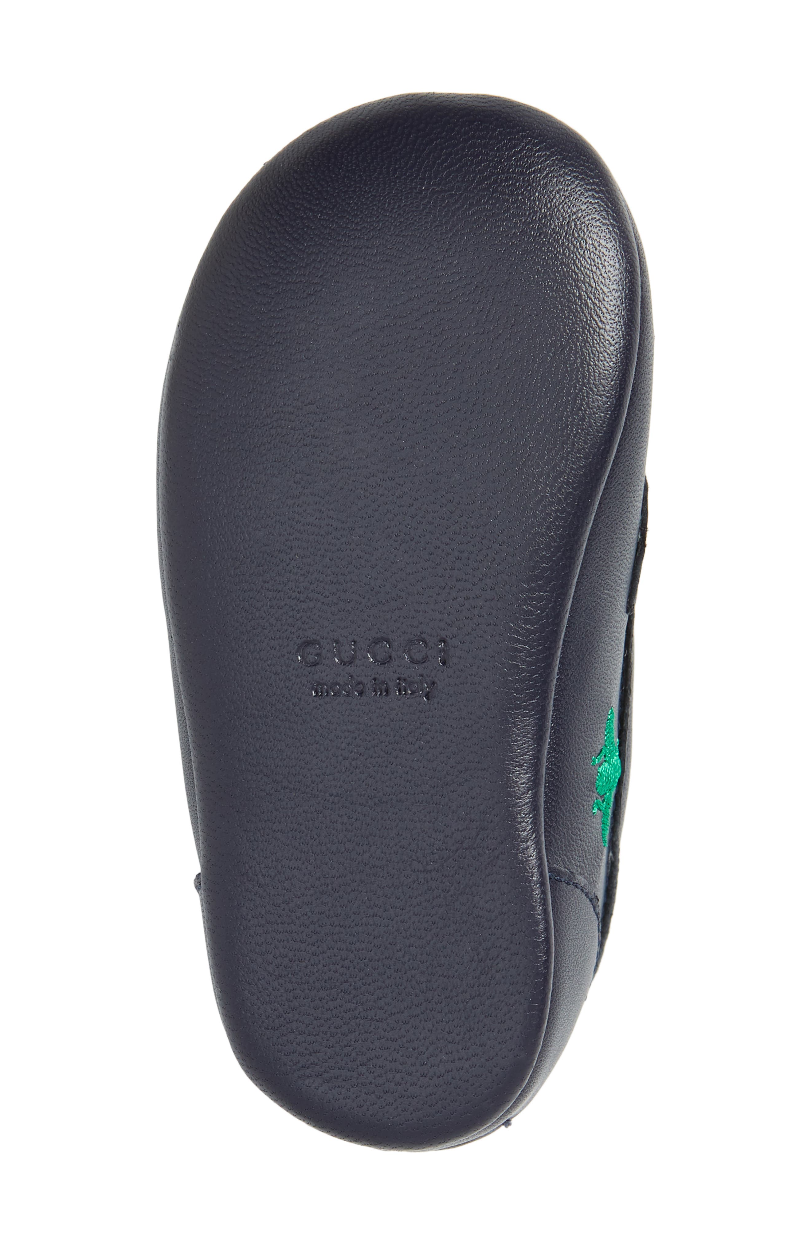 Gucci Baby Jordaan Embroidered Crib Loafer, Alternate, color, 