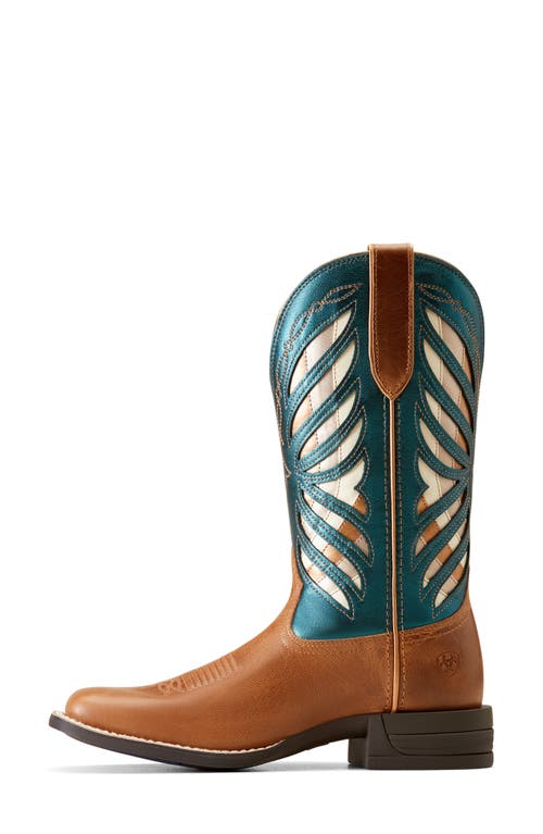 Ariat Longview Buttered Rum Western Boot In Brown