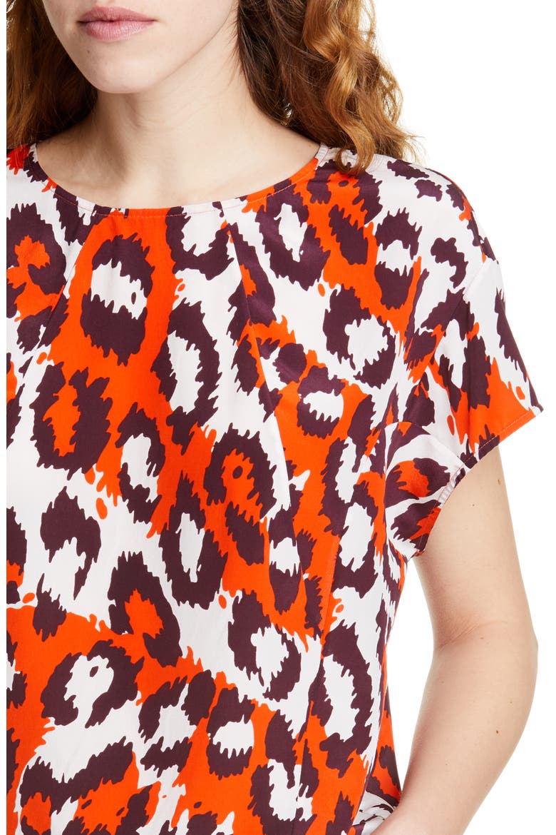 Nellie Top, Alternate, color, LEOPARD SPICY ORANGE