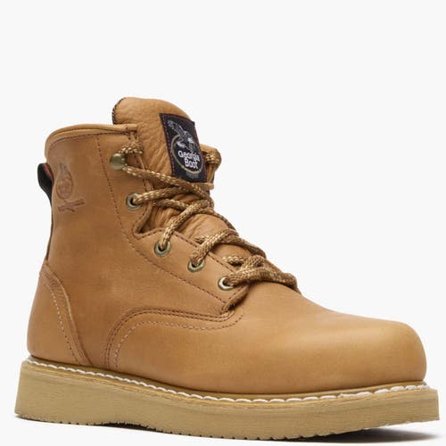 Georgia Boot Wedge Work Boot In Brown