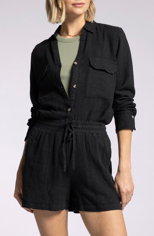 Thread & Supply Farrah Linen Blend Button-up Shirt