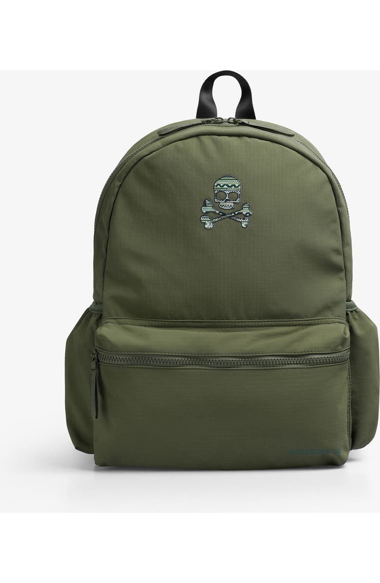 Scalpers Patch Backpack Bag Kids, Main, color, Olive