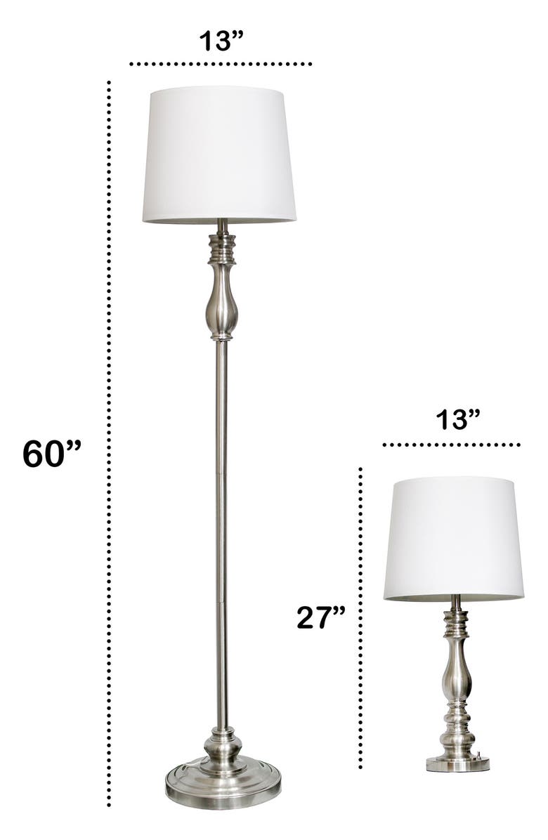 LALIA HOME Three-Piece Lamp Set, Alternate, color,