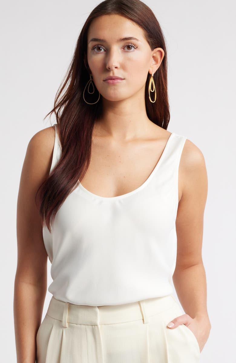 Nordstrom Cubic Zirconia Double Teardrop Earrings, Alternate, color,