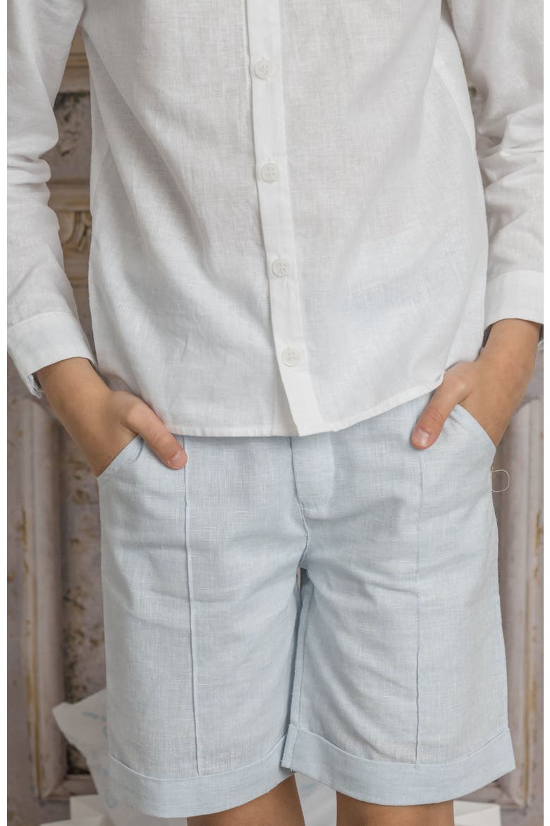 Charlotte Boys' Button Down Shirt, Alternate, color, White