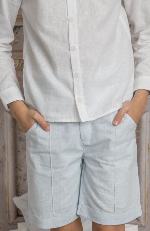 Petite Maison Kids Charlotte Boys' Button Down Shirt In White
