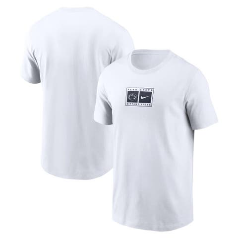 Men's Nike White Penn State Nittany Lions Campus Logo Swoosh T-Shirt