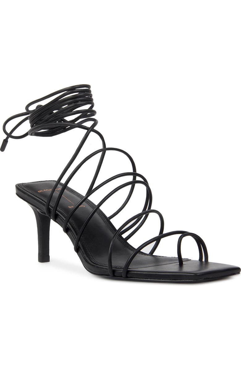 BLACK SUEDE STUDIO Navi Ankle Wrap Stiletto, Main, color,