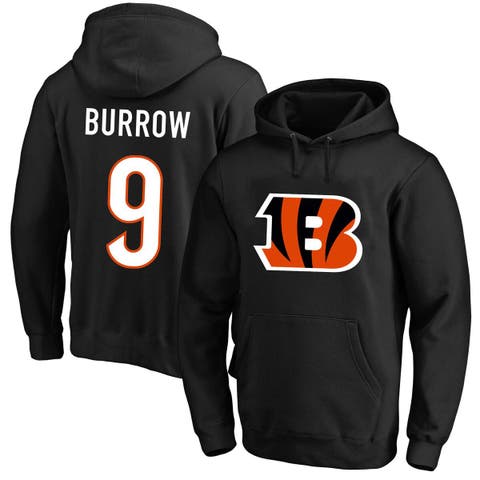 Men's Fanatics Branded Joe Burrow Black Cincinnati Bengals Big & Tall Fleece Name & Number Pullover Hoodie