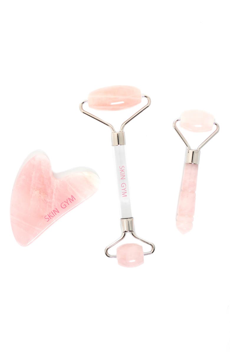Skin Gym Rose Quartz Facial Workout Set, Main, color,