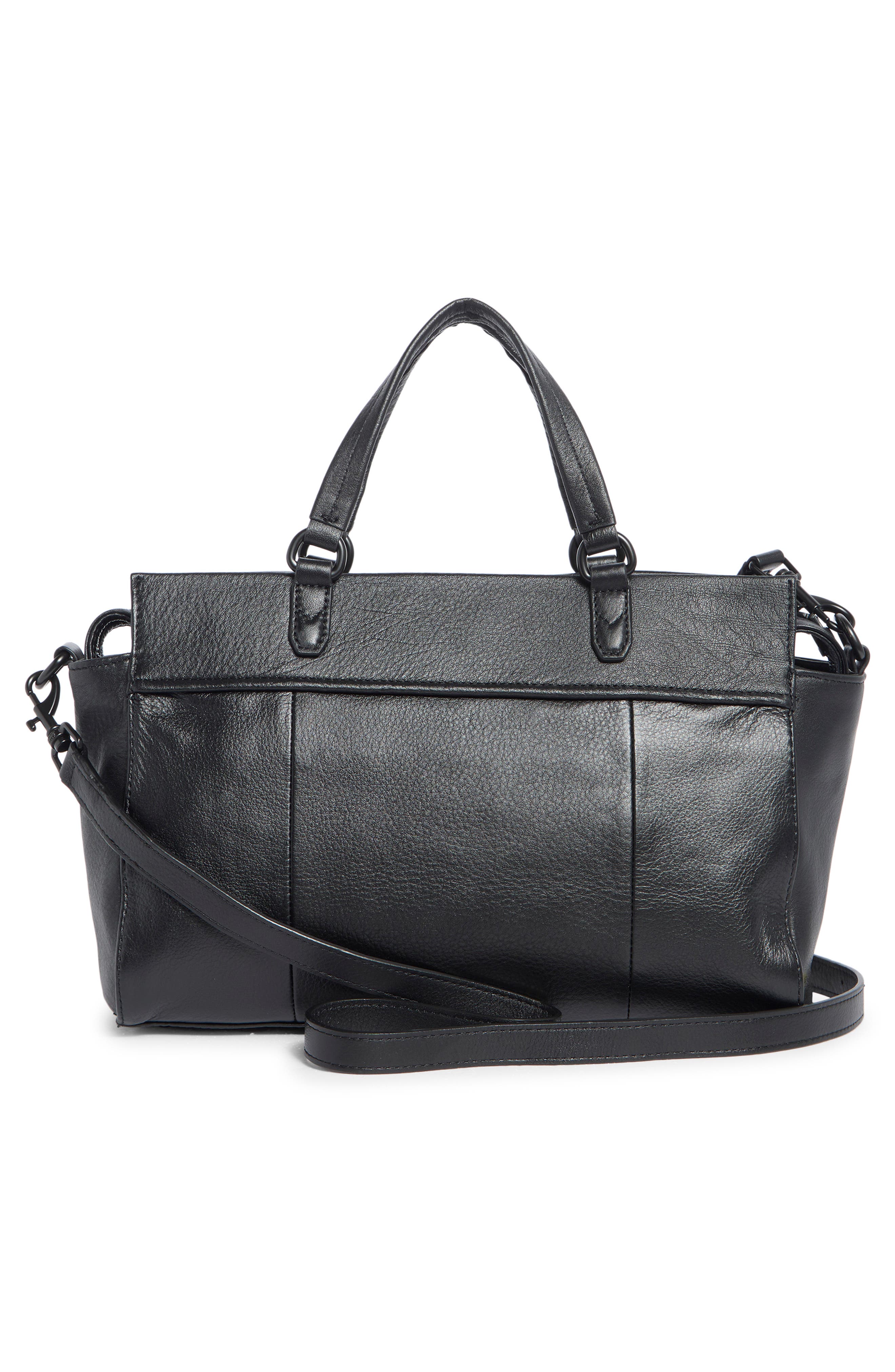 AIMEE Low Key Luxe Satchel Bag, Alternate, color, Black