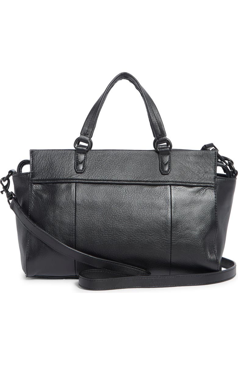 AIMEE Low Key Luxe Satchel Bag, Alternate, color, Black