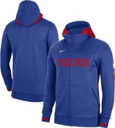 Nike Men's Nike Royal Philadelphia 76ers Authentic Showtime Performance Full-Zip Hoodie