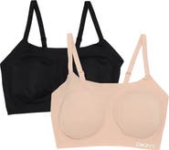 DKNY 2-Pack Laser Cut Scoop Bralettes