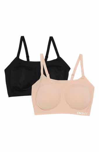 DKNY 2-Pack Laser Cut Scoop Bralettes