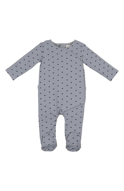 Crown Wrap Cotton Blend Footie (Baby)