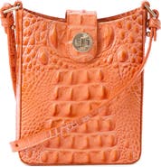 Brahmin Marley Croc Embossed Leather Crossbody Bag