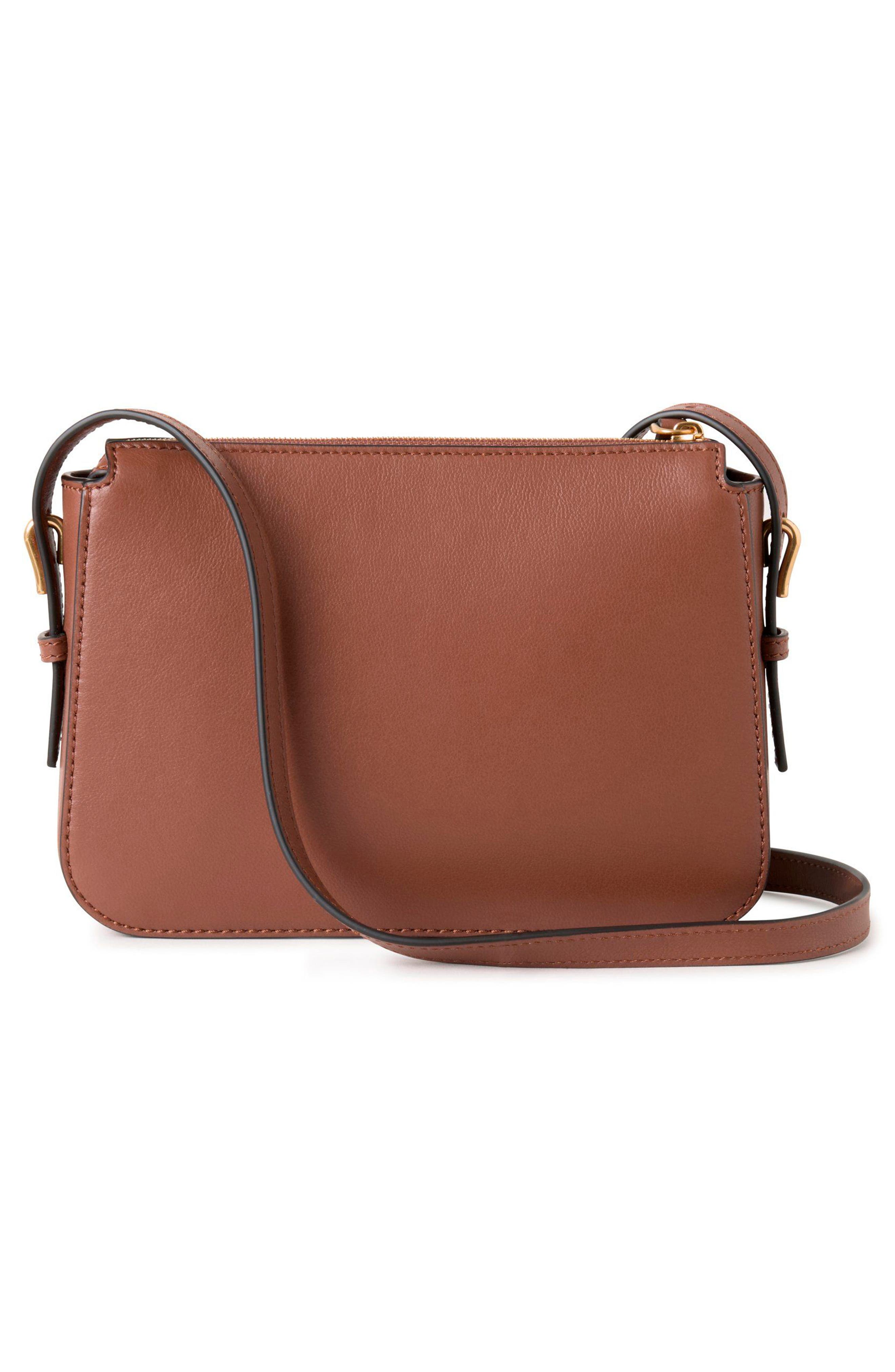 Mulberry Clovelly Leather Crossbody Bag, Alternate, color, Bright Oak