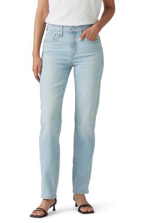 724™ High Waist Straight Leg Jeans (Eternal Indigo Light)